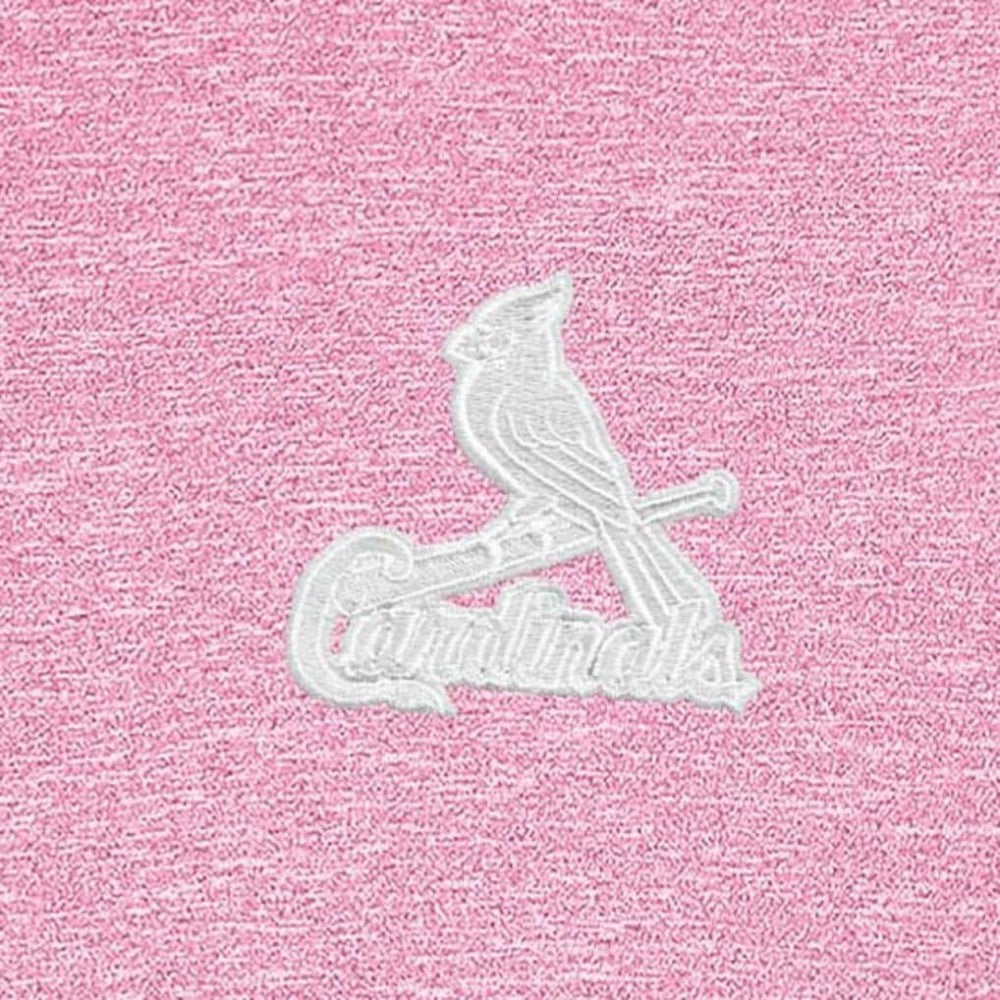 St. Louis Cardinals Antigua Hunk Quarter-Zip Top Pink