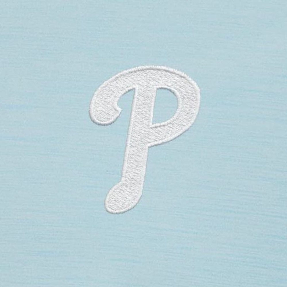 Philadelphia Phillies Antigua Bright Quarter-Zip Pullover Top Powder Blue
