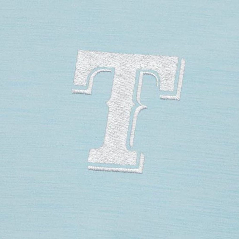Texas Rangers Antigua Bright Quarter-Zip Pullover Top Powder Blue