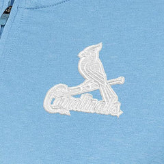 St. Louis Cardinals Antigua Women's Mentor Quarter-Zip Pullover Top Light Blue