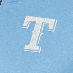 Texas Rangers Antigua Women's Mentor Quarter-Zip Pullover Top Light Blue