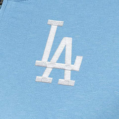 Los Angeles Dodgers Antigua Women's Mentor Quarter-Zip Pullover Top Light Blue