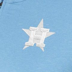 Houston Astros Antigua Women's Mentor Quarter-Zip Pullover Top Light Blue