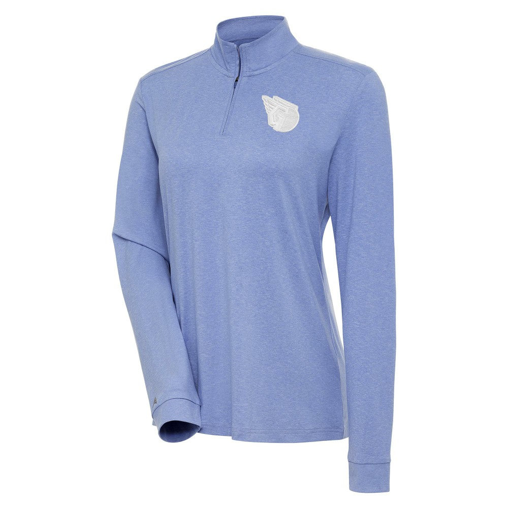 Cleveland Guardians Antigua Women's Mentor Quarter-Zip Pullover Top Lavender