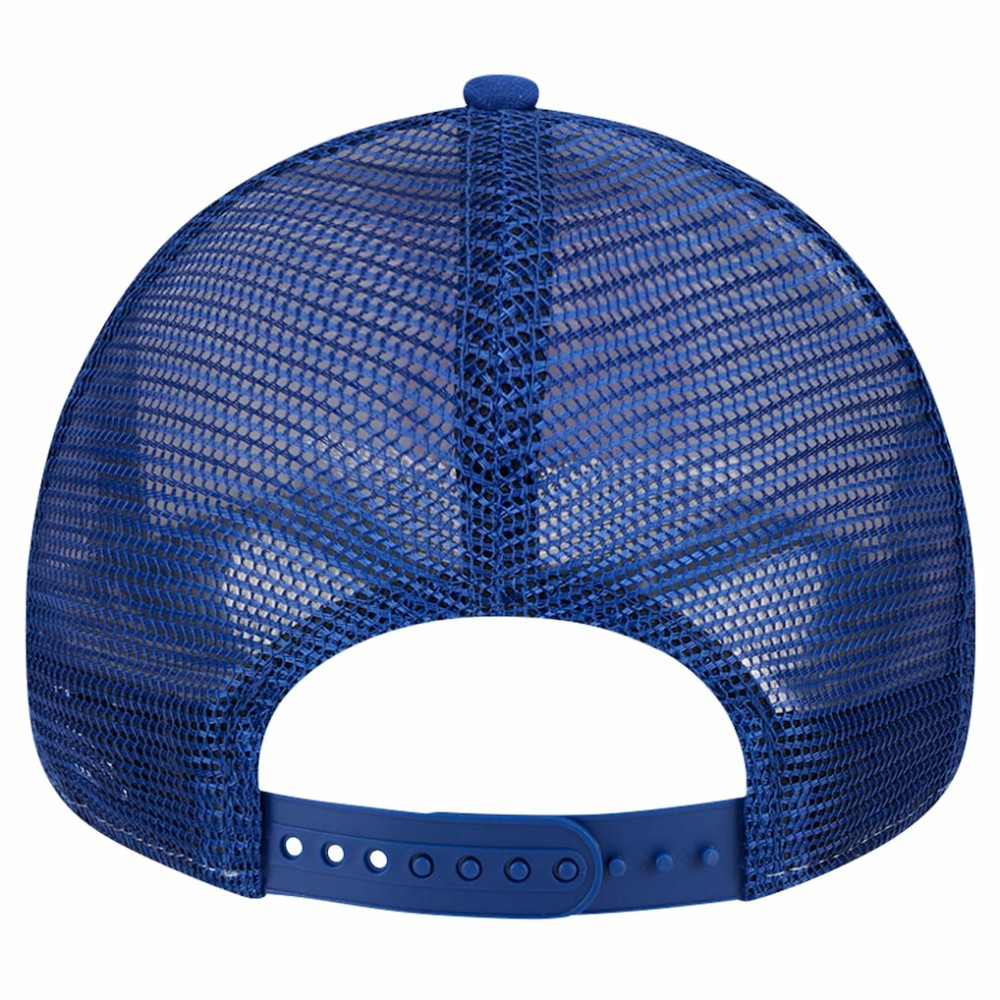 Atlanta Braves Checkered Flag A-Frame Trucker 9FORTY Adjustable Hat White/Royal