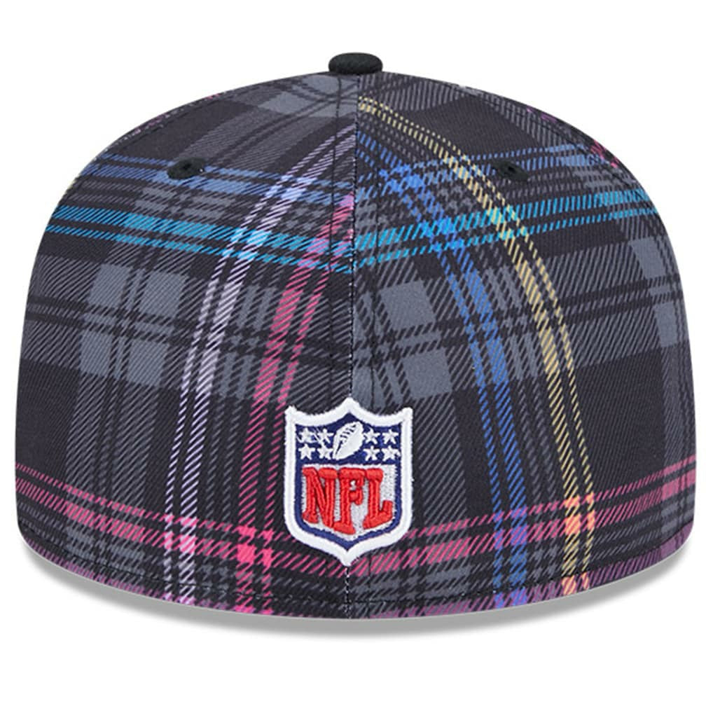 Jacksonville Jaguars New Era 2024 NFL Crucial Catch Plaid 59FIFTY Fitted Hat - Black discount
