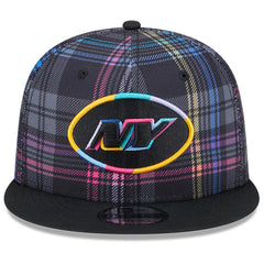 New York Jets New Era 2024 NFL Crucial Catch Plaid 9FIFTY Snapback Hat - Black discount