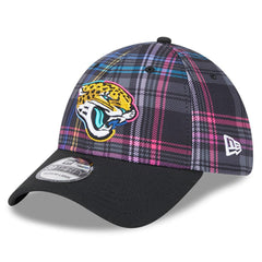 Jacksonville Jaguars New Era 2024 NFL Crucial Catch Plaid 39THIRTY Flex Hat - Black on sale