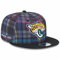 Jacksonville Jaguars New Era Youth 2024 NFL Crucial Catch 9FIFTY Snapback Hat - Black cheap