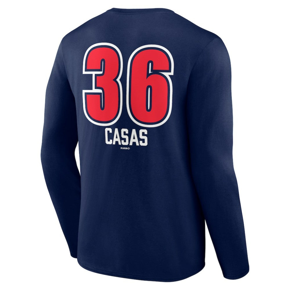 Triston Casas Boston Red Sox Fastball Player Name & Number Long Sleeve T-Shirt Navy