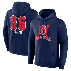Triston Casas Boston Red Sox Fastball Player Name & Number Pullover Hoodie Navy