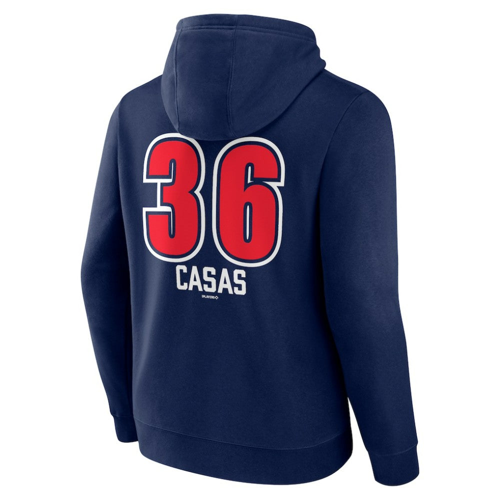 Triston Casas Boston Red Sox Fastball Player Name & Number Pullover Hoodie Navy