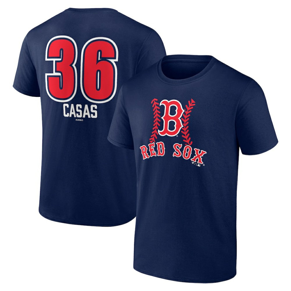 Triston Casas Boston Red Sox Fastball Player Name & Number T-Shirt Navy