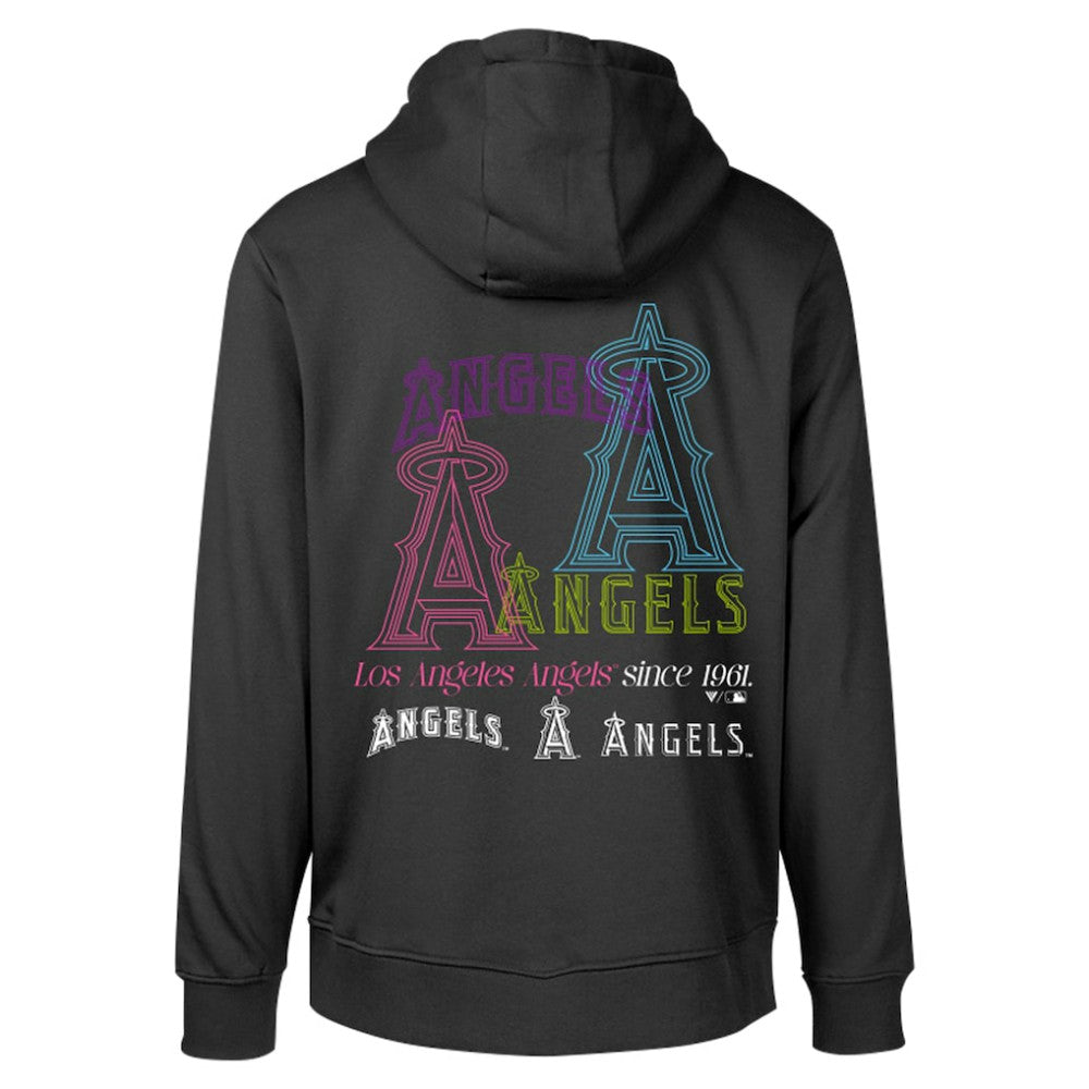 Los Angeles Angels Levelwear Podium Vintage Pullover Hoodie Black