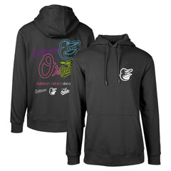 Baltimore Orioles Levelwear Podium Vintage Pullover Hoodie Black