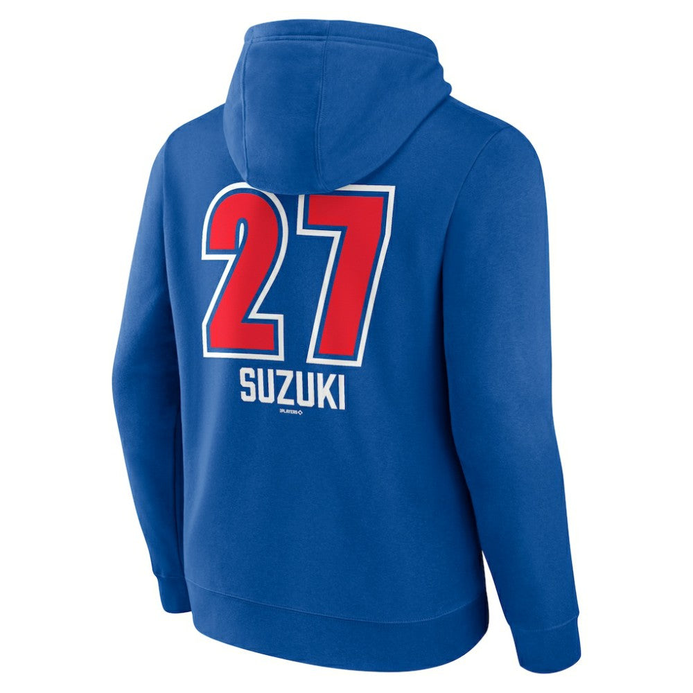 Seiya Suzuki Chicago Cubs Fastball Player Name & Number Pullover Hoodie Royal