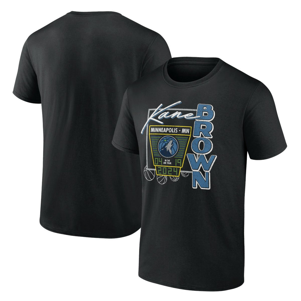 Kane Brown x Minnesota Timberwolves T-Shirt - Black on sale