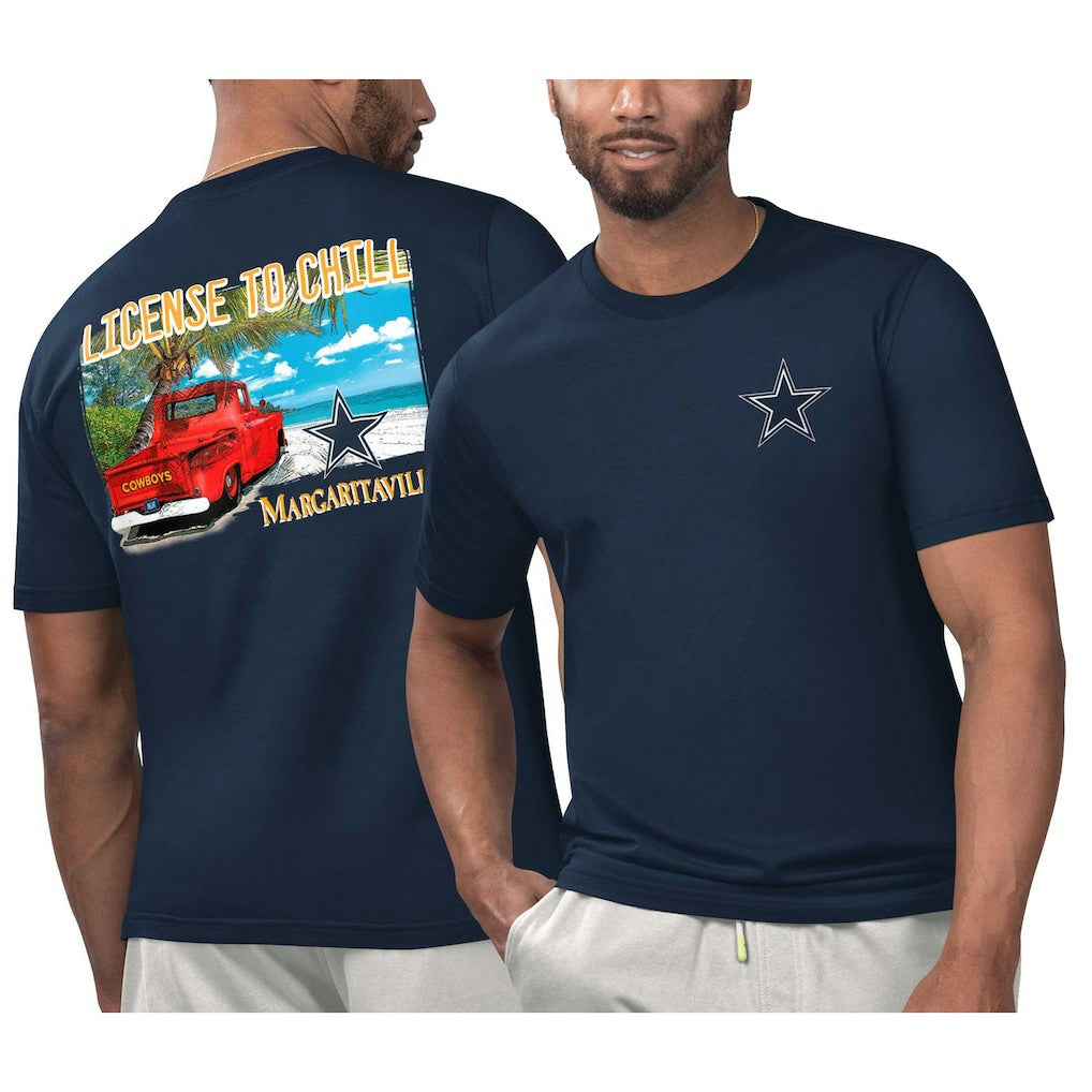 Dallas Cowboys Margaritaville Licensed to Chill T-Shirt - Navy online
