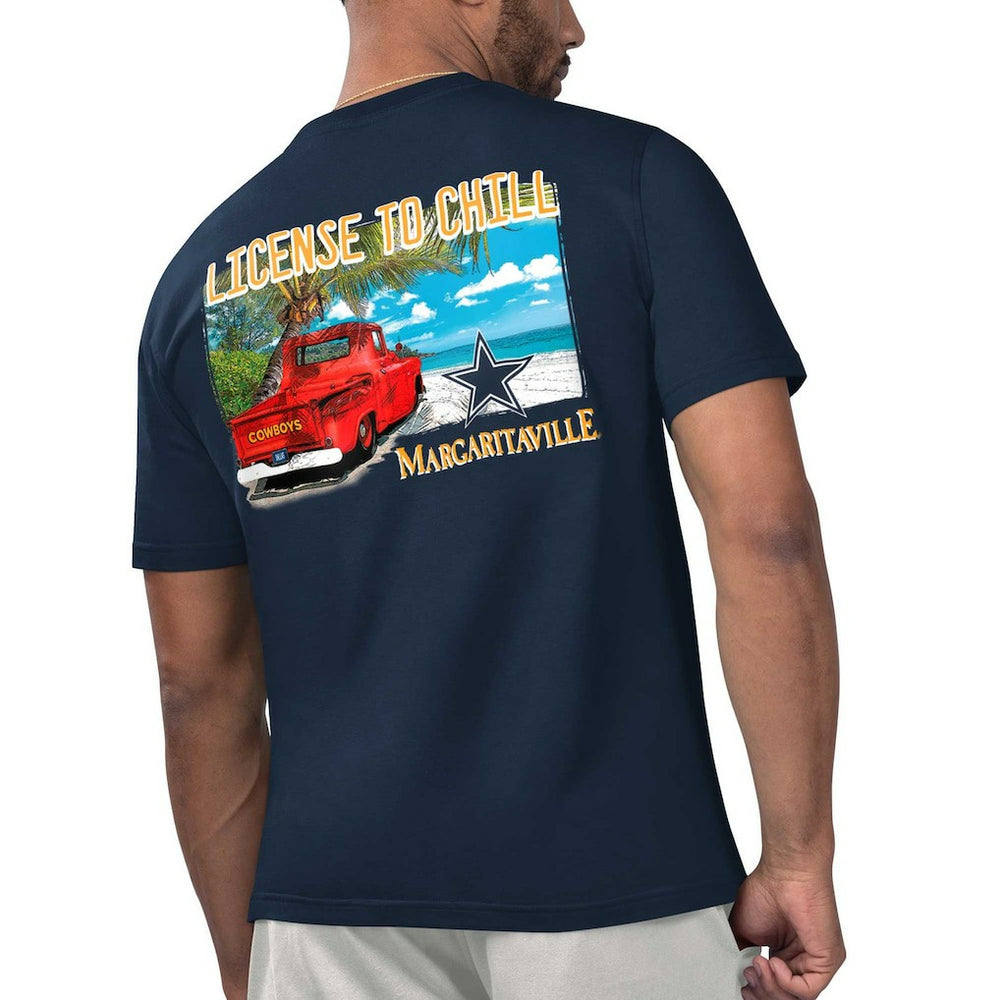 Dallas Cowboys Margaritaville Licensed to Chill T-Shirt - Navy online