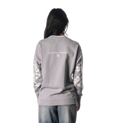 New York Rangers The Wild Collective Unisex Tie-Dye Double Collar Pullover Sweatshirt - Gray Sweatshirts