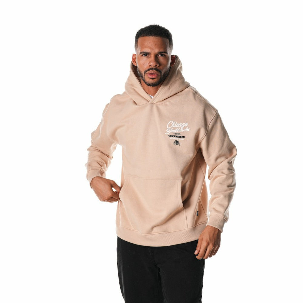 Chicago Blackhawks The Wild Collective Unisex Pullover Hoodie - Cream Hoodies