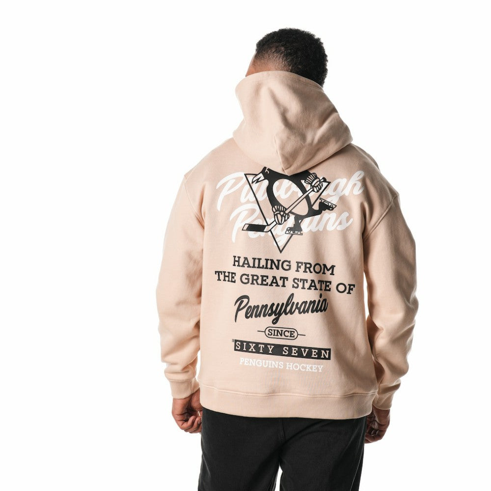Pittsburgh Penguins The Wild Collective Unisex Pullover Hoodie - Cream Hoodies