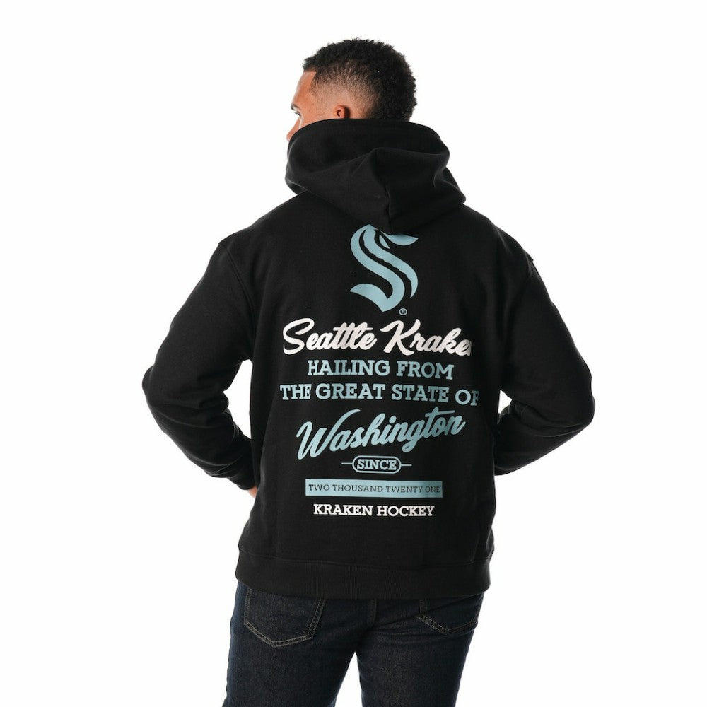 Seattle Kraken The Wild Collective Unisex Pullover Hoodie - Black Hoodies