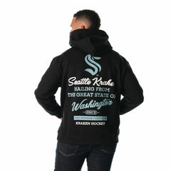 Seattle Kraken The Wild Collective Unisex Pullover Hoodie - Black Hoodies