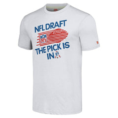 New England Patriots Homage Unisex 2024 Team Draft Tri-Blend T-Shirt - Heather Gray cheap