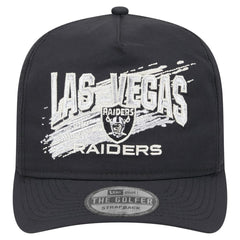 Las Vegas Raiders New Era Throwback Brush Golfer Snapback Hat - Black on sale