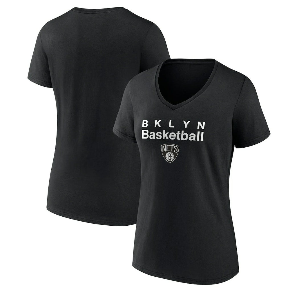 Brooklyn Nets Pick & Roll Coverage V-Neck T-Shirt - Black online