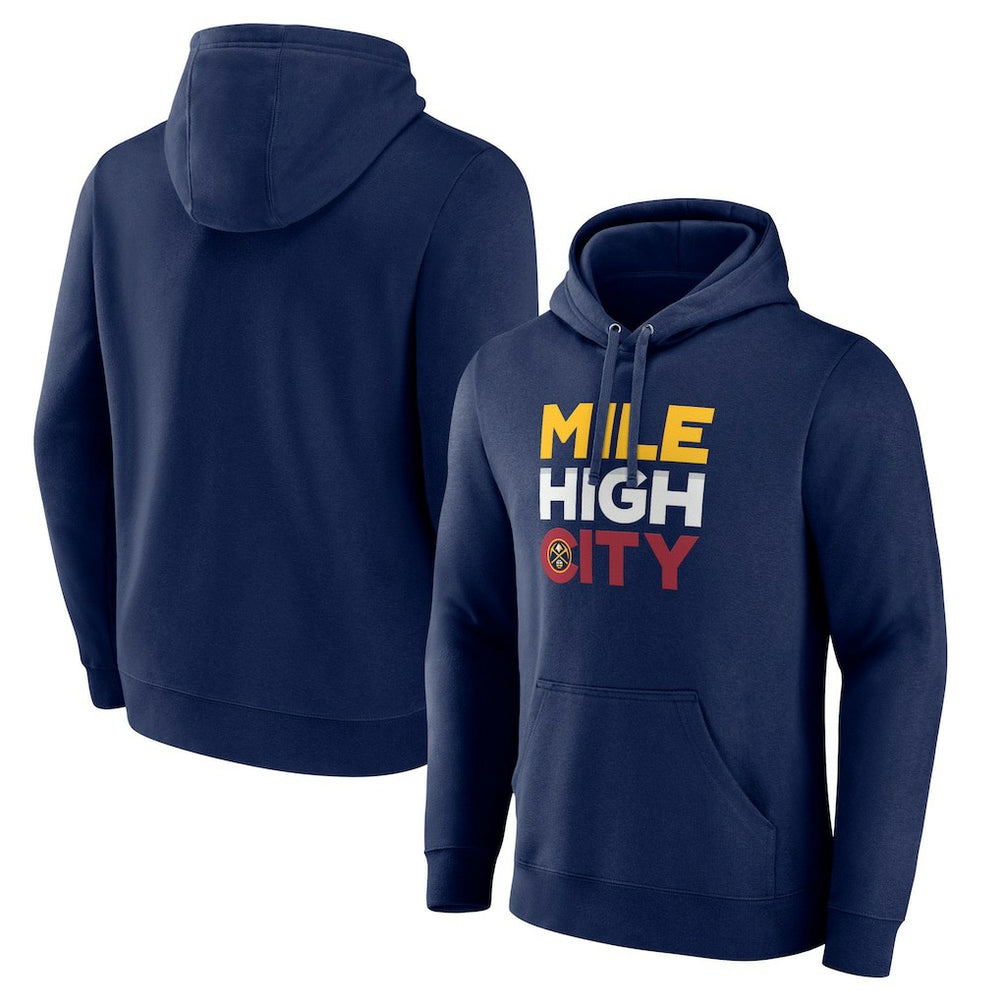 Denver Nuggets Pick & Roll Coverage Pullover Hoodie sale - Navy on sale