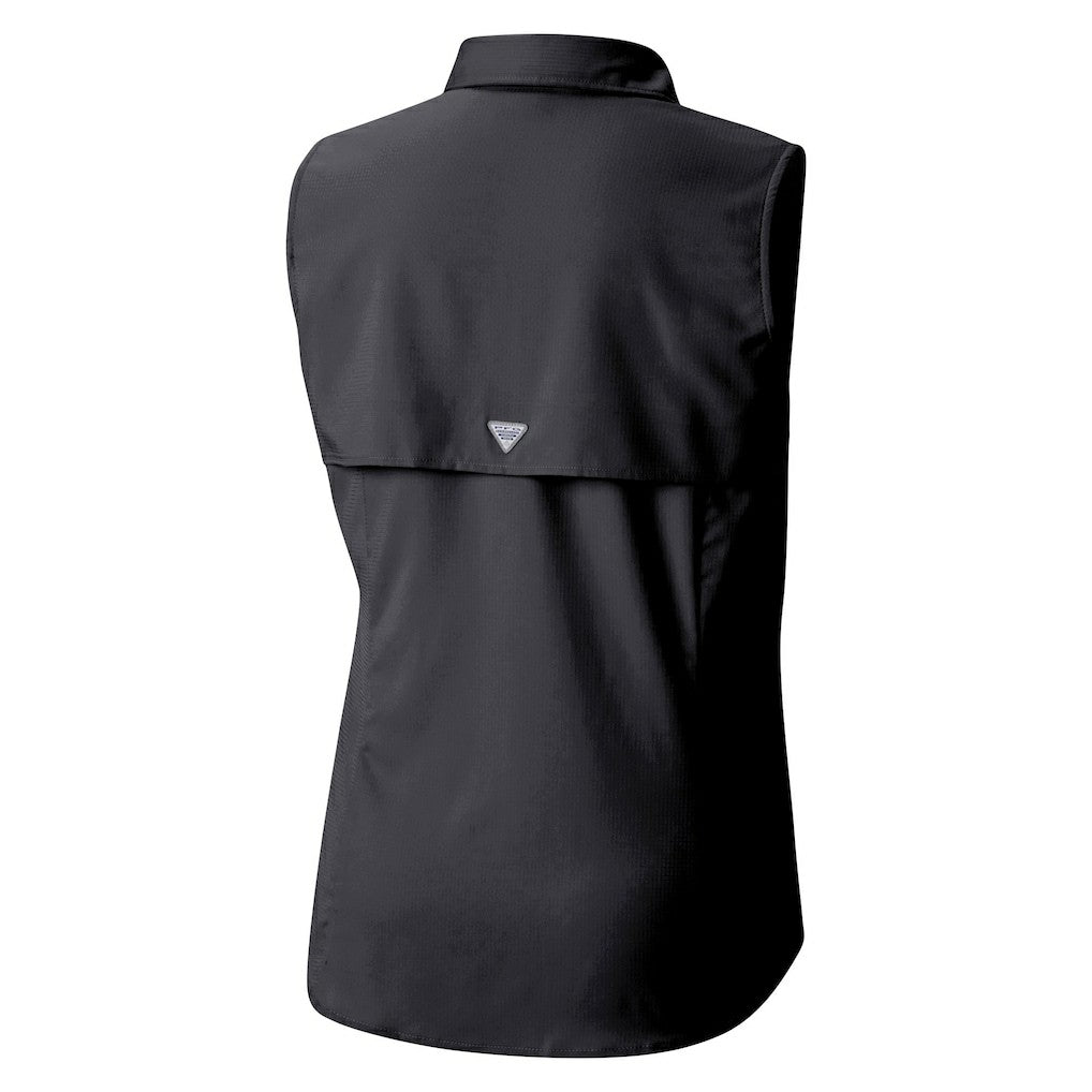 Minnesota Vikings Women's PFG Tamiami Omni-Shade Sleeveless Button-Up Shirt - Black cheap