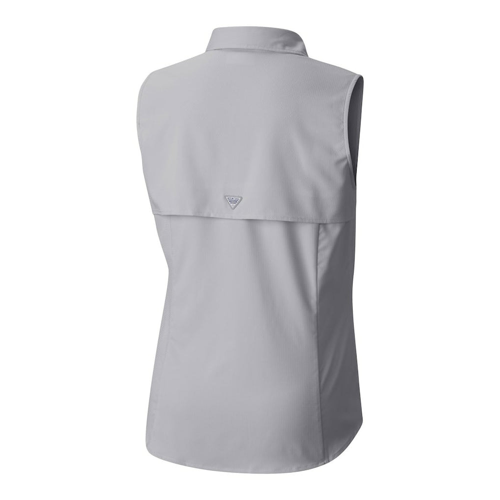 Arizona Cardinals Women's PFG Tamiami Omni-Shade Sleeveless Button-Up Shirt - Gray for sale