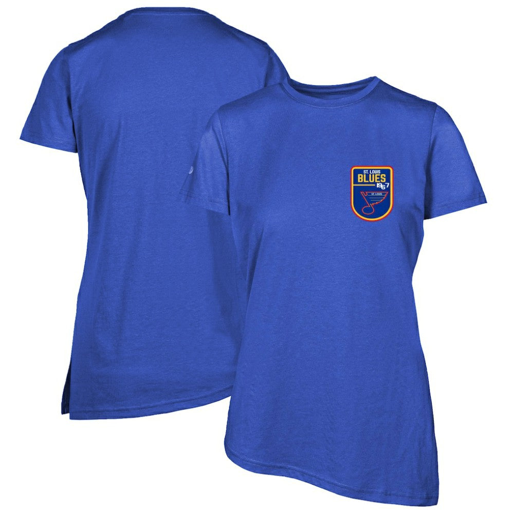 St. Louis Blues Levelwear Women's Retro Birch T-Shirt - Blue T-shirts