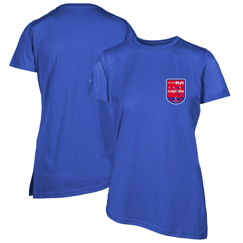Washington Capitals Levelwear Women's Retro Birch T-Shirt - Royal T-shirts
