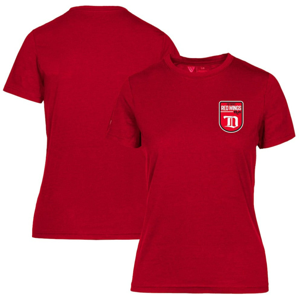 Detroit Red Wings Levelwear Women's Retro Maddox T-Shirt - Red T-shirts