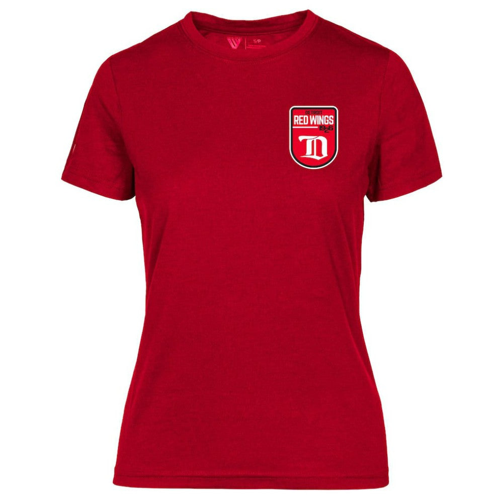 Detroit Red Wings Levelwear Women's Retro Maddox T-Shirt - Red T-shirts
