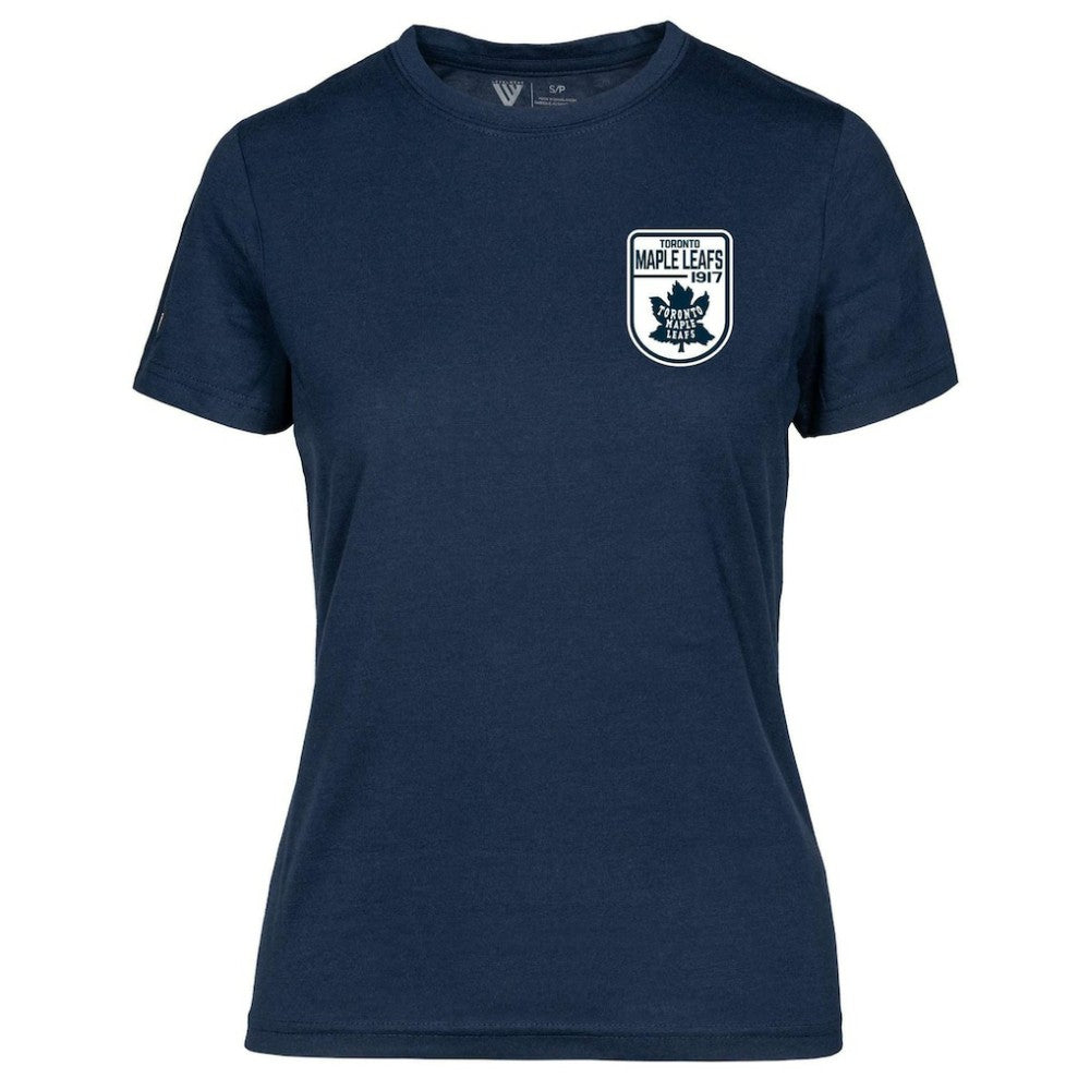 Toronto Maple Leafs Levelwear Women's Retro Maddox T-Shirt - Navy T-shirts