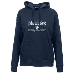 Toronto Maple Leafs Levelwear Women's Retro Adorn Spellout Pullover Hoodie - Navy Hoodies