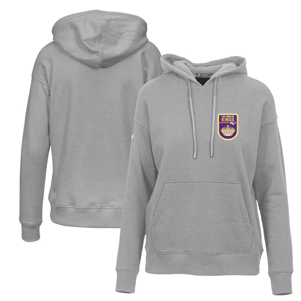 Los Angeles Kings Levelwear Women's Retro Adorn Pullover Hoodie - Gray Hoodies