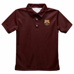 Barcelona Vive La Fete Youth Solid Polo - Maroon shop