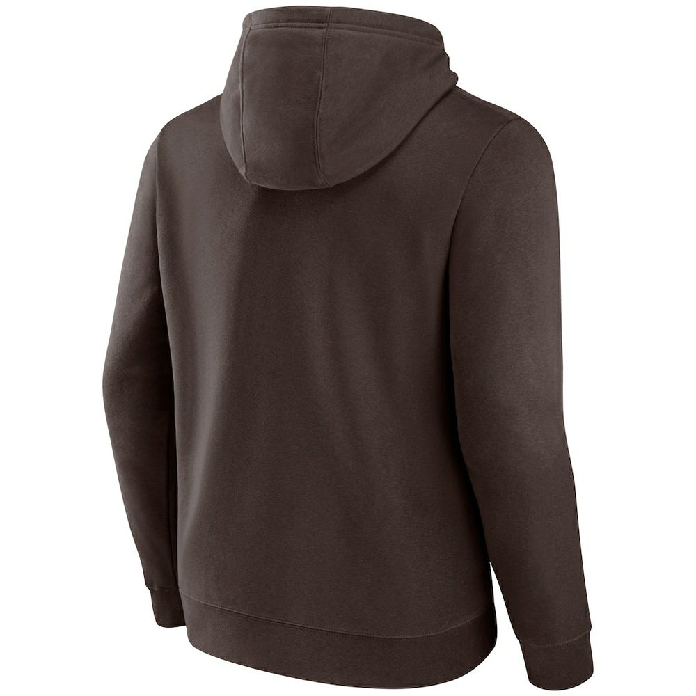 Cleveland Browns Primary Logo Pullover Hoodie - Brown on sale
