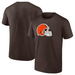 Cleveland Browns Adult Primary Logo T-Shirt - Brown discount