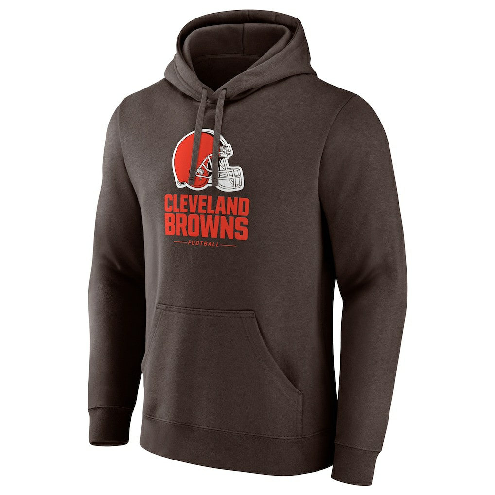 Cleveland Browns Team Lockup Pullover Hoodie - Brown sale