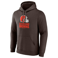 Cleveland Browns Team Lockup Pullover Hoodie - Brown sale