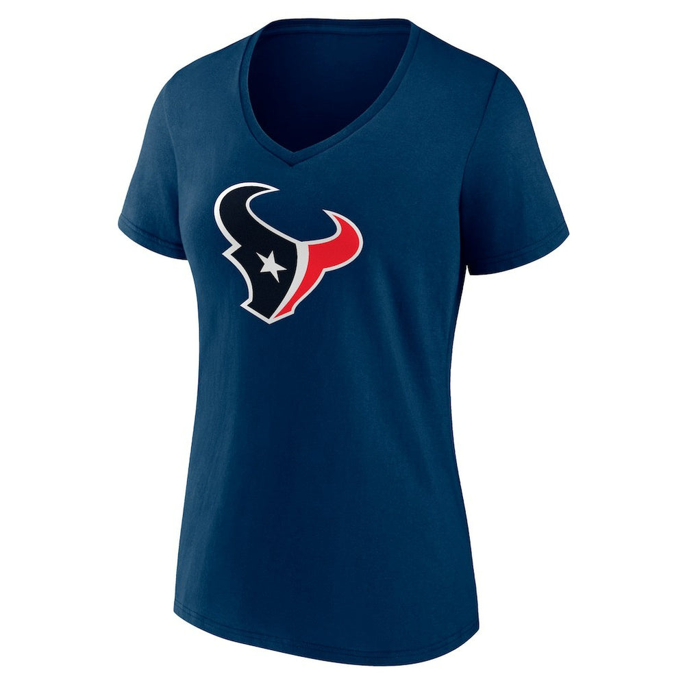 C.J. Stroud Houston Texans Women's Icon Player Name & Number V-Neck T-Shirt - Navy for sale