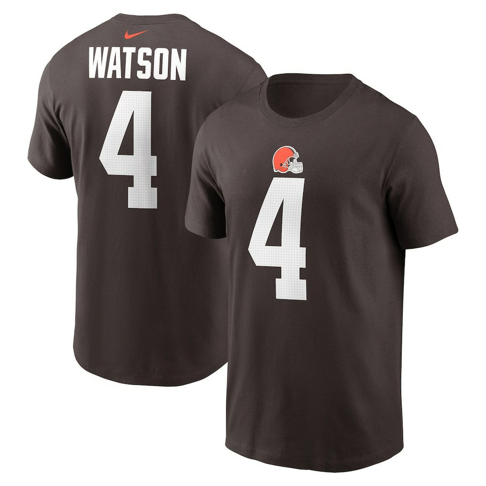 Deshaun Watson Cleveland Browns Player Name & Number T-Shirt - Brown for sale