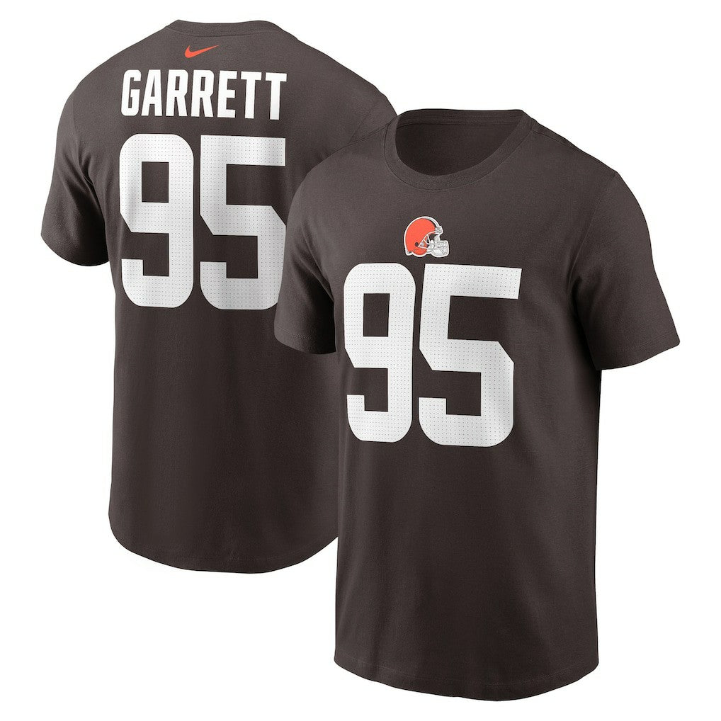 Myles Garrett Cleveland Browns Player Name & Number T-Shirt - Brown online