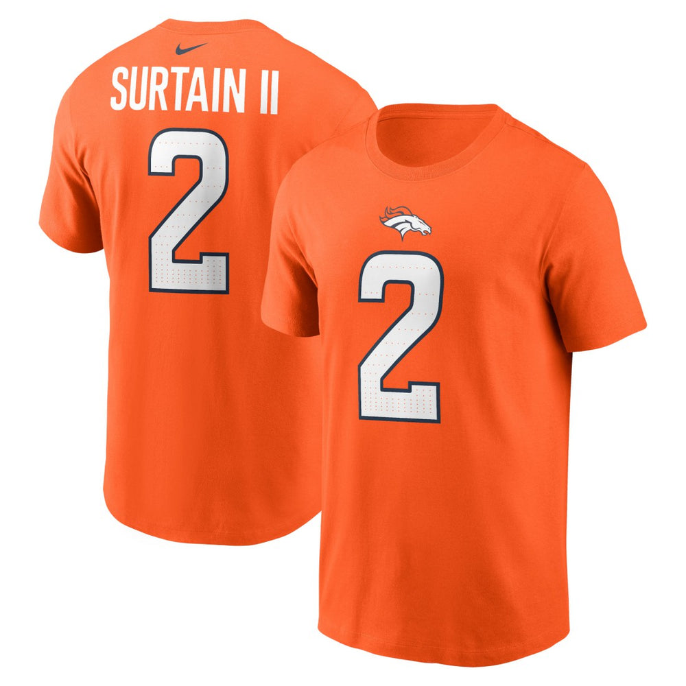 Patrick Surtain II Denver Broncos Name & Number T-Shirt - Orange on sale